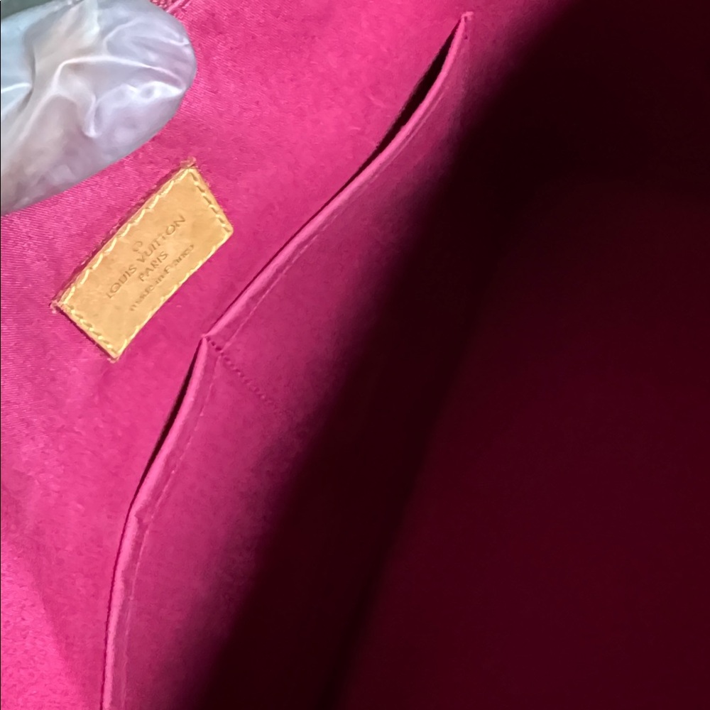Louis Vuitton Cherry Red Vernis Alma bag purse.like new with certificate - Picture 11 of 17